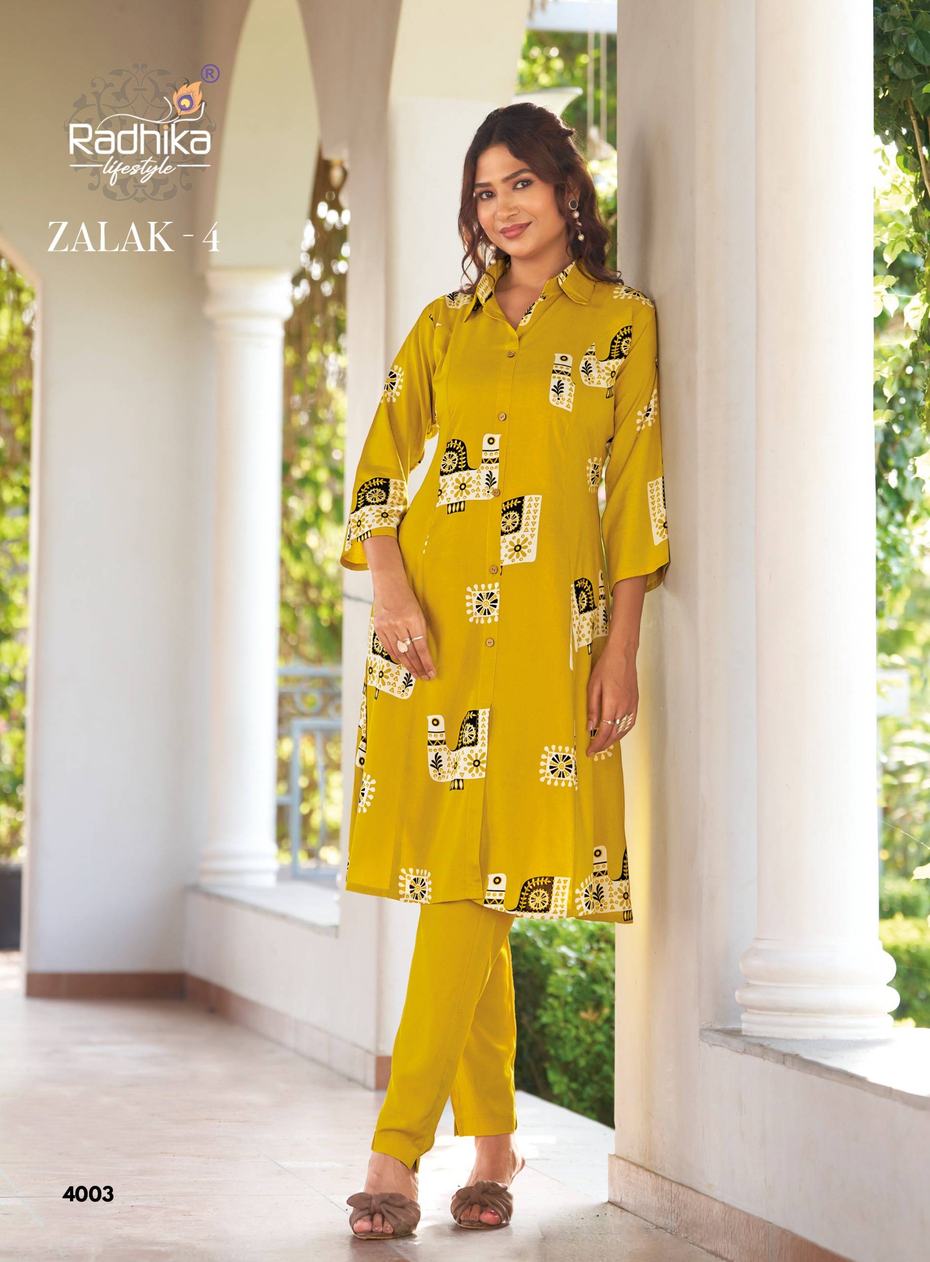 ZALAK VOL-4 By RADHIKA LIFE STYLE  4001 To 4008 Series Beautiful Festive Suits Colorful Stylish Fancy REYON co-ord sets At Wholesale Price